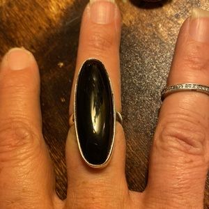 COPY - NWOT SZ~ 9 GENUINE BLACK ONYX/SOLID 925